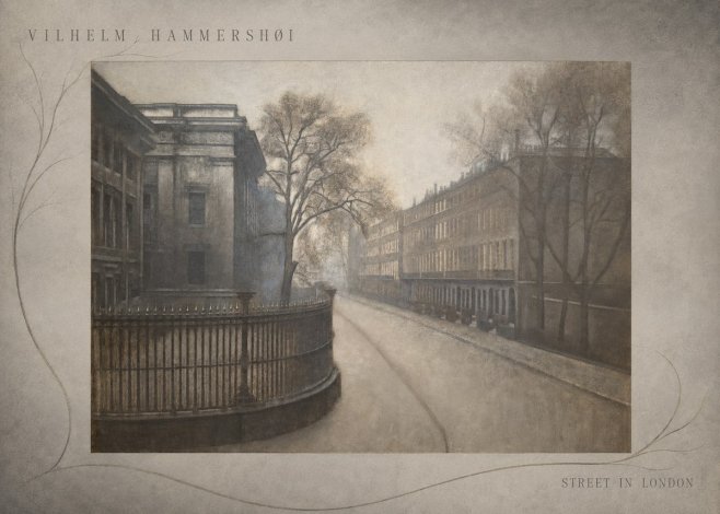 Vilhelm Hammershøi Street in London No5 - Juliste
