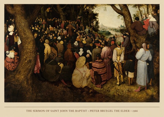 Pieter Bruegel The Sermon of Saint John the Baptist II No4 - Juliste