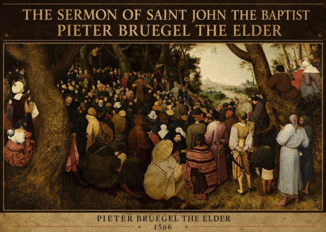 Pieter Bruegel The Sermon of Saint John the Baptist II No5 - Juliste