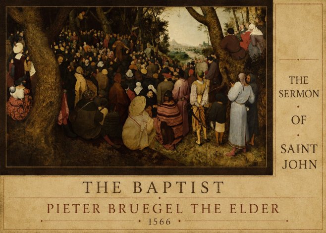 Pieter Bruegel The Sermon of Saint John the Baptist II No6 - Juliste