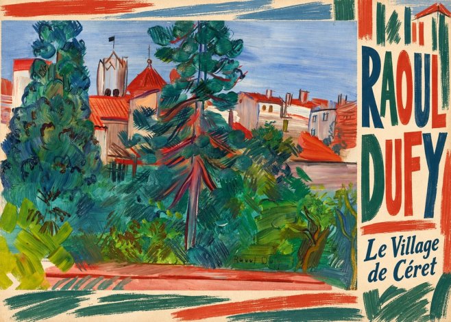 Raoul Dufy Le Village De Céret No2 - Juliste