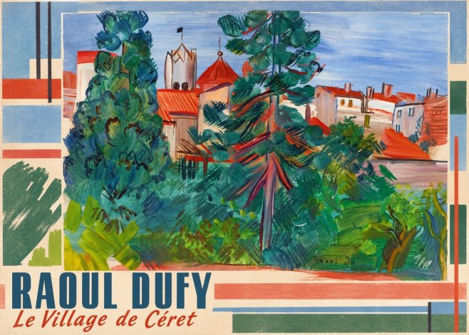 Raoul Dufy Le Village De Céret No3 - Juliste