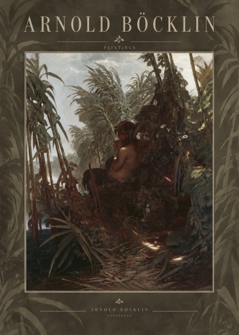Arnold Böcklin Faun Playing the Panpipes No6 - Juliste