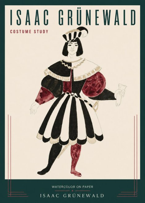 Isaac Grünewald Costume Study VIII No3 - Juliste