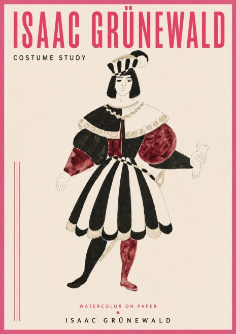 Isaac Grünewald Costume Study VIII No4 - Juliste
