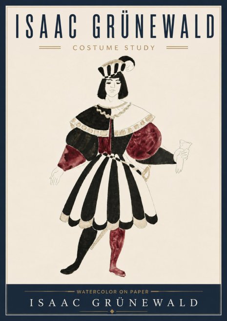 Isaac Grünewald Costume Study VIII No5 - Juliste
