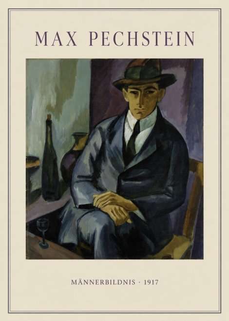 Max Pechstein Männerbildnis • 1917 No4 - Juliste
