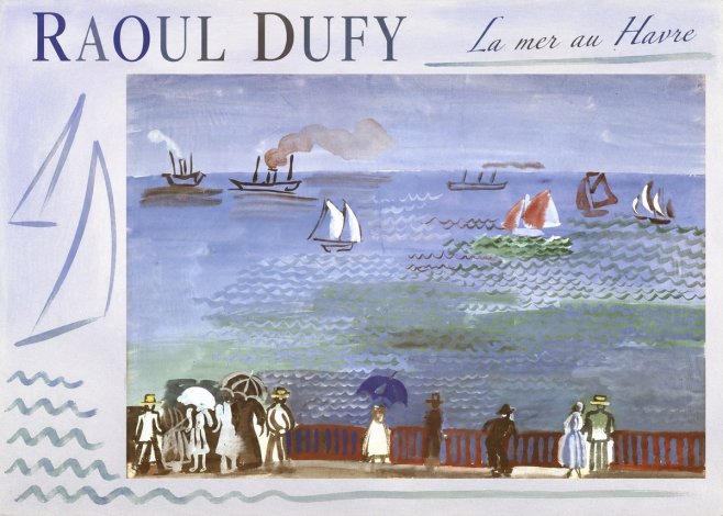 Raoul Dufy La Mer Au Havre No3 - Juliste