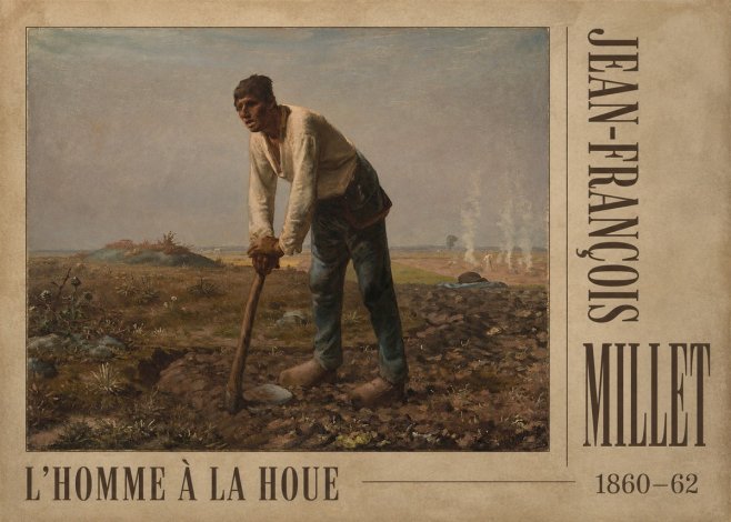 Jean-François Millet L'homme À La Houe No2 - Juliste