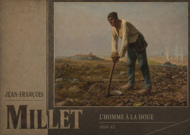 Jean-François Millet L'homme À La Houe No3 - Juliste