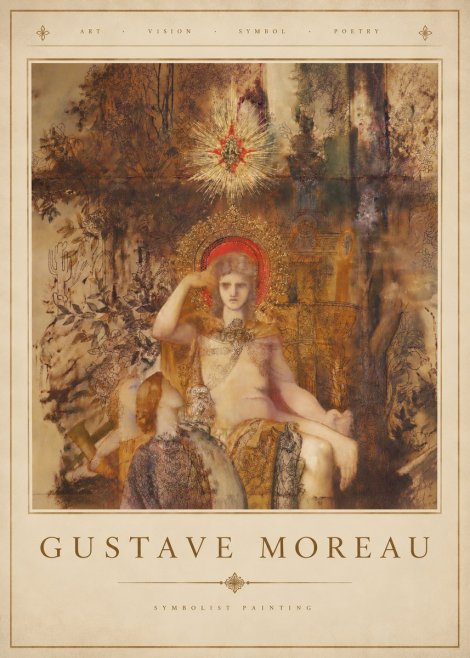 Gustave Moreau Jupiter and Semele III No4 - Juliste