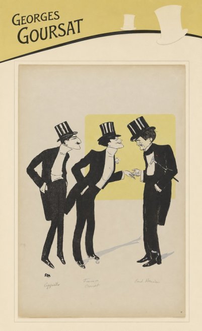 Georges Goursat Capiello, Fraxin De Crouset, Poul Hervieu No3 - Juliste