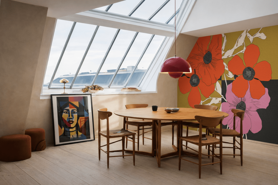 Crimson Blossom Tapestry