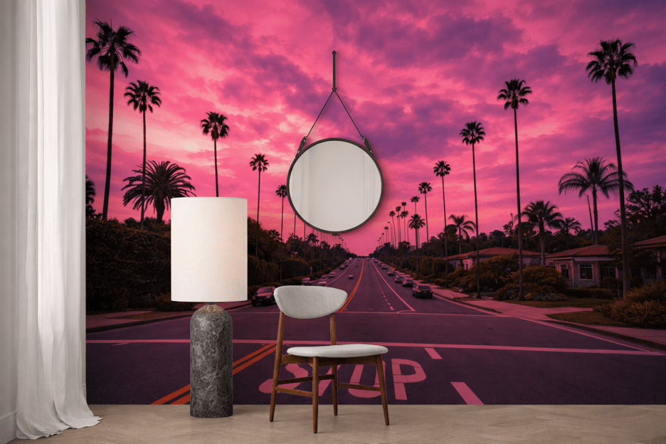 Palm Oasis Sunset
