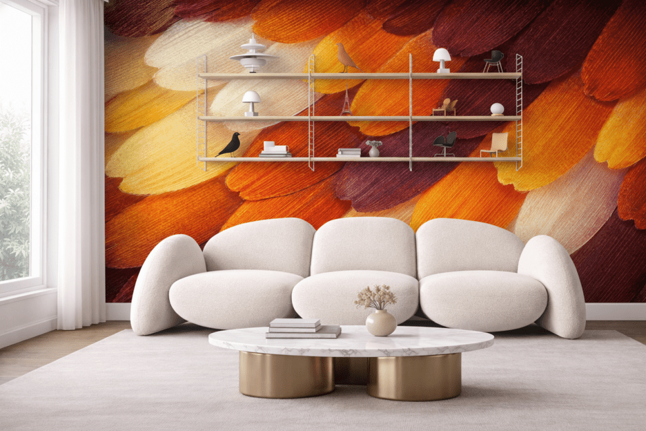 Feathered Ember Mosaic