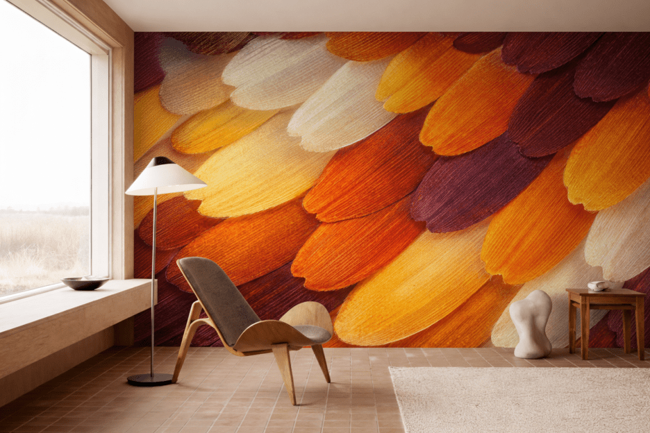 Feathered Ember Mosaic