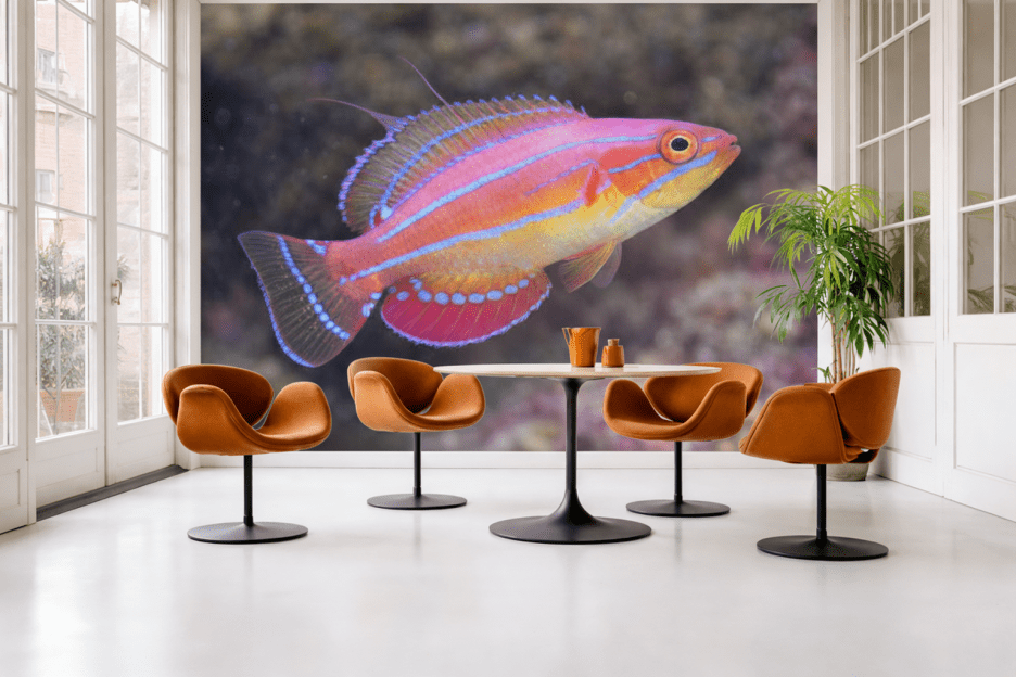 Vivid Coral Mirage