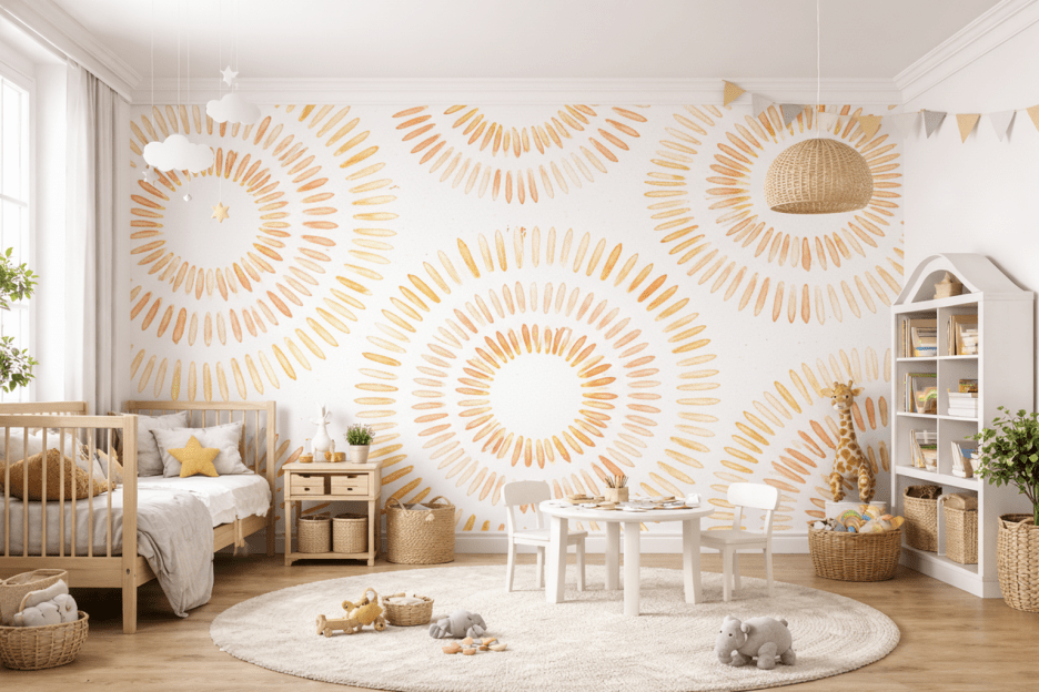 Radiant Pebble Mural