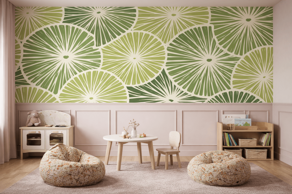 Citrus Fronds Mural