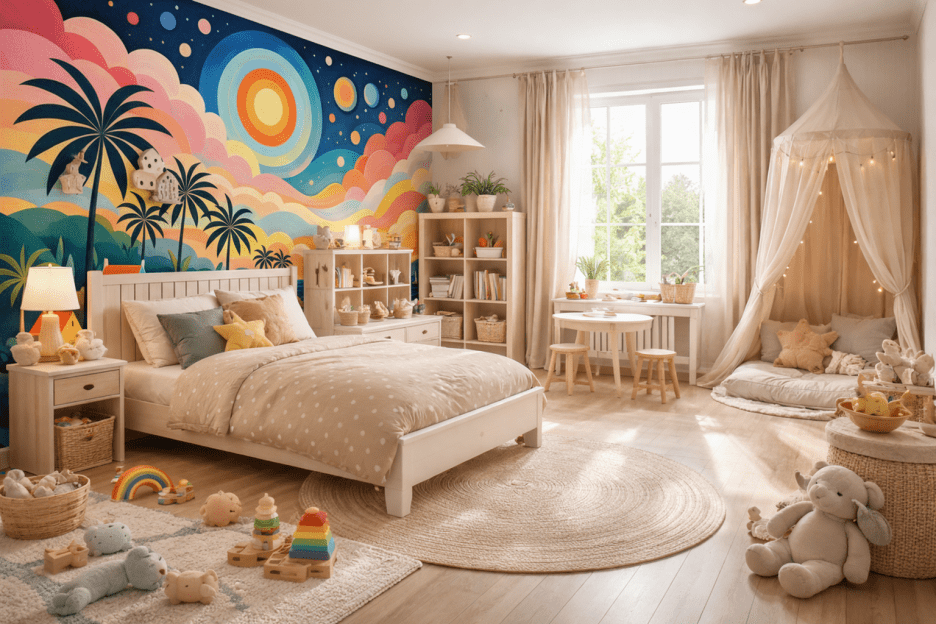 Tropical Ripple Mural