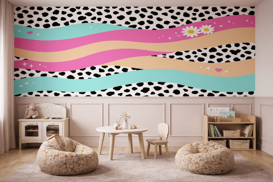 Curvy Contrast Tapestry