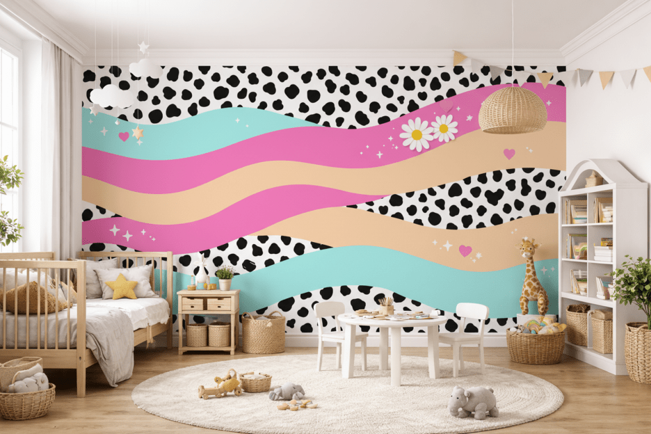 Curvy Contrast Tapestry