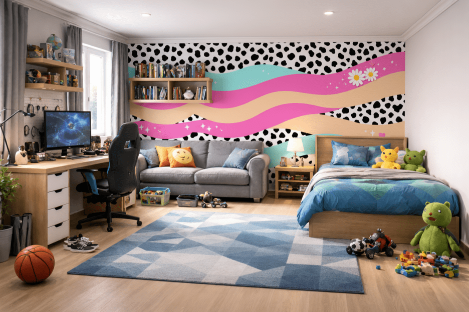 Curvy Contrast Tapestry