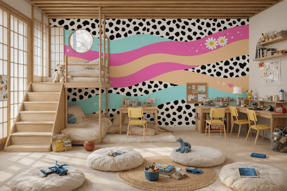 Curvy Contrast Tapestry