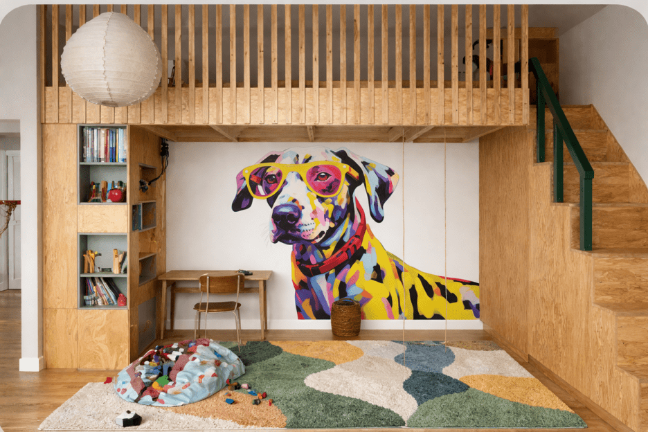 Wisped Canine Portrait