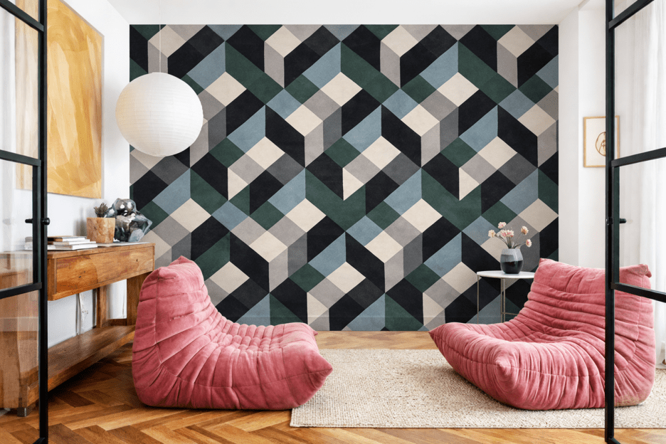 Frosted Geometric Veil