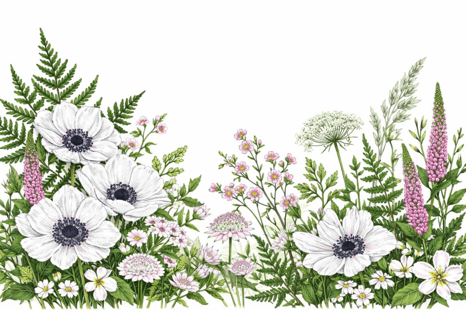 Silken Floral Mosaic