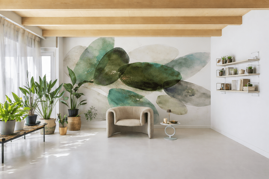 Mossy Pebble Droplets