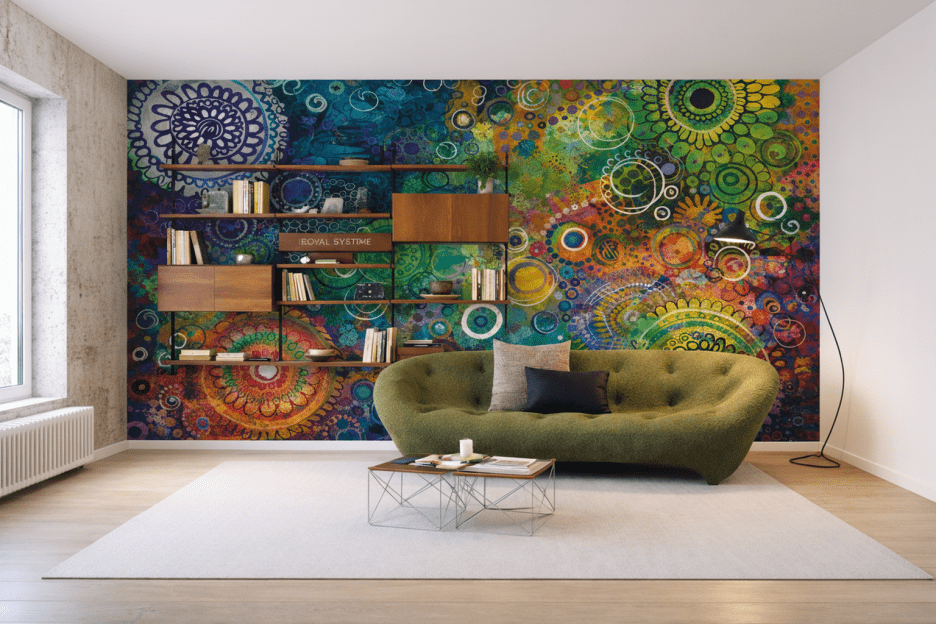 Ember Mandala Tapestry