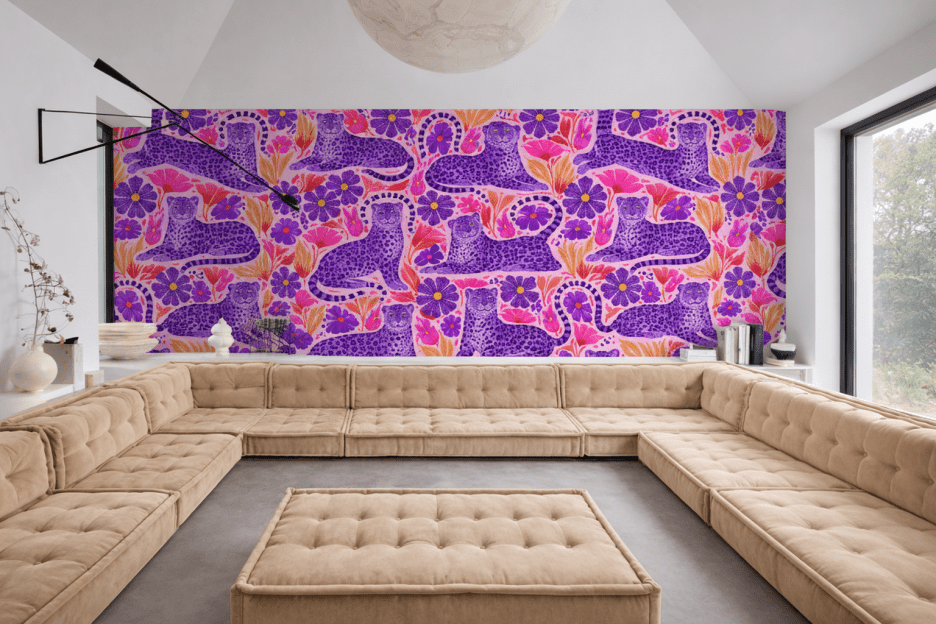 Frosted Feline Tapestry