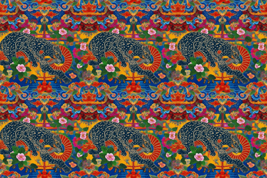 Majestic Feline Tapestry