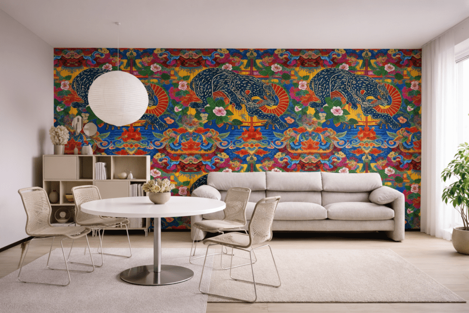 Majestic Feline Tapestry