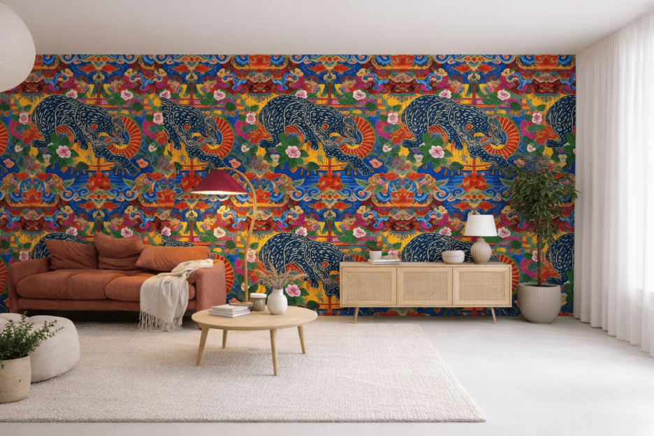 Majestic Feline Tapestry