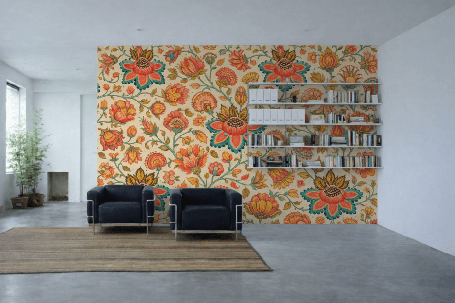 Radiant Blossom Tapestry