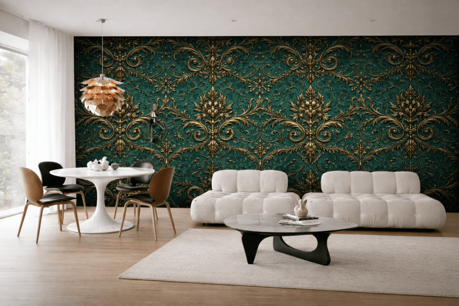 Gilded Flourish Tapestry