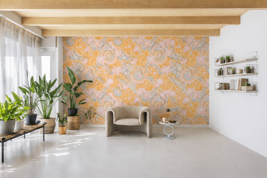 Saffron Celestial Veil