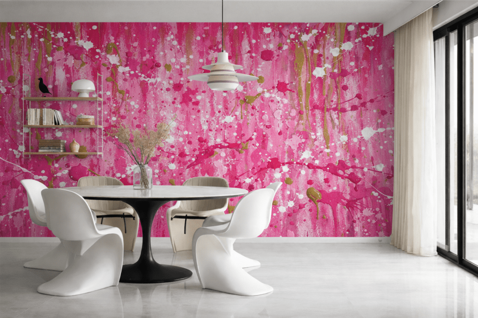 Splattered Silken Canvas