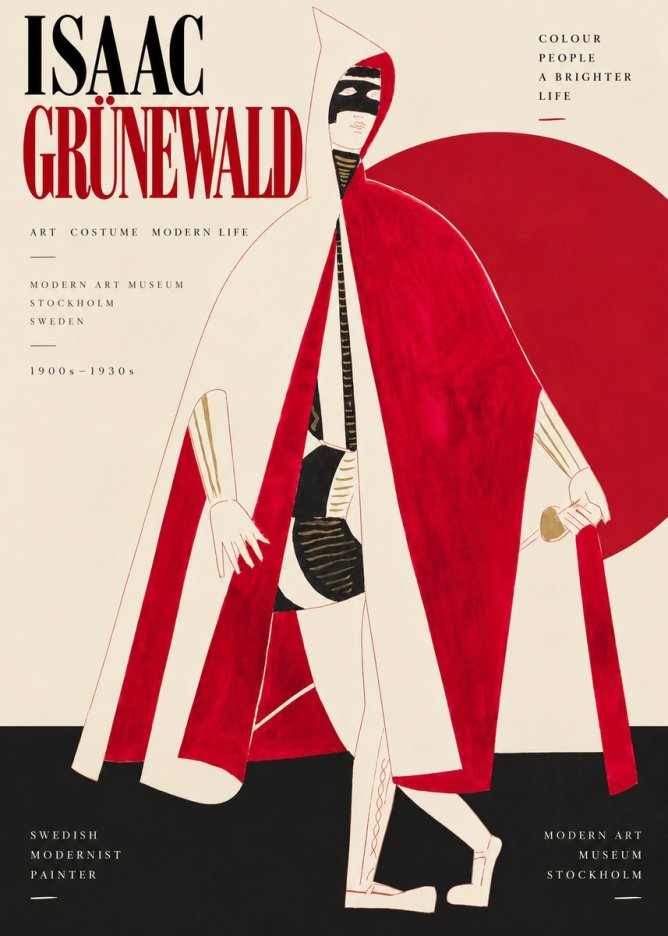 Isaac Grünewald Costume Design I No4 - Juliste