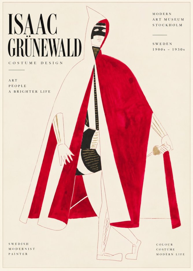 Isaac Grünewald Costume Design I No6 - Juliste