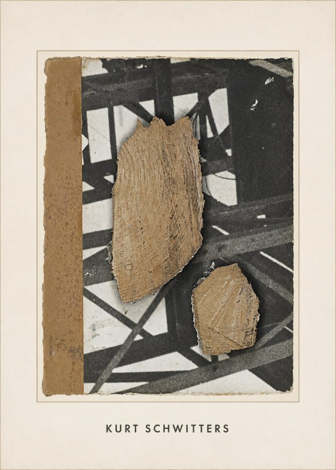 Kurt Schwitters Merz Collage with Found Objects No4 - Juliste