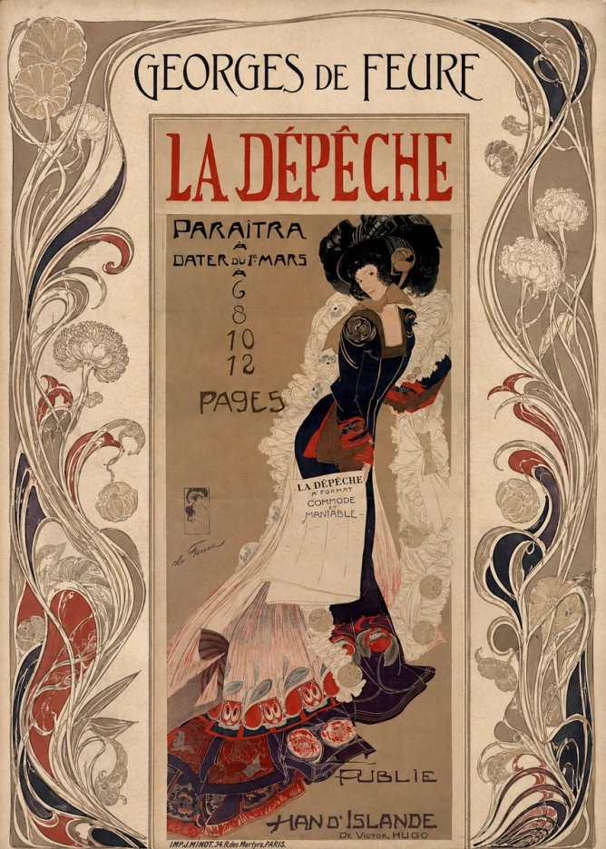 Georges de Feure La Dépêche I No1 - Juliste