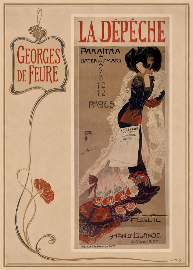 Georges de Feure La Dépêche I No2 - Juliste