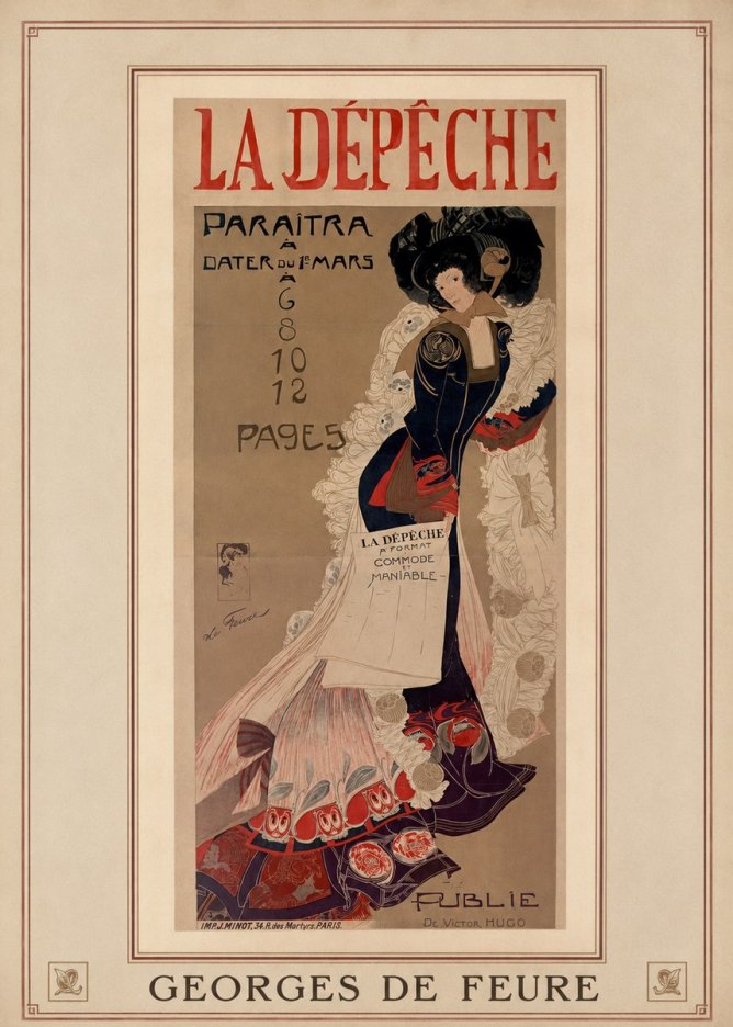 Georges de Feure La Dépêche I No4 - Juliste