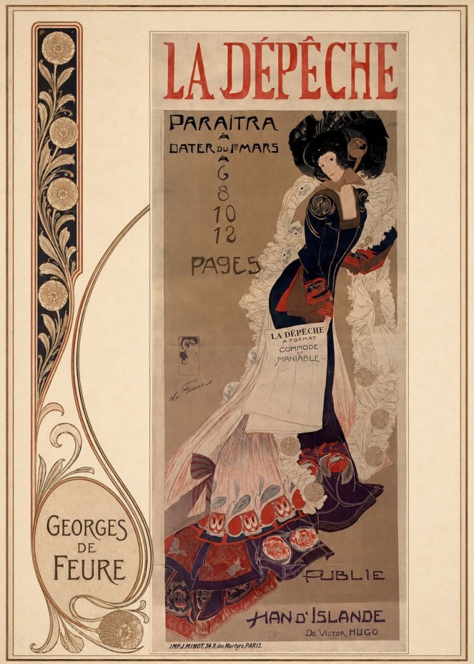 Georges de Feure La Dépêche I No6 - Juliste