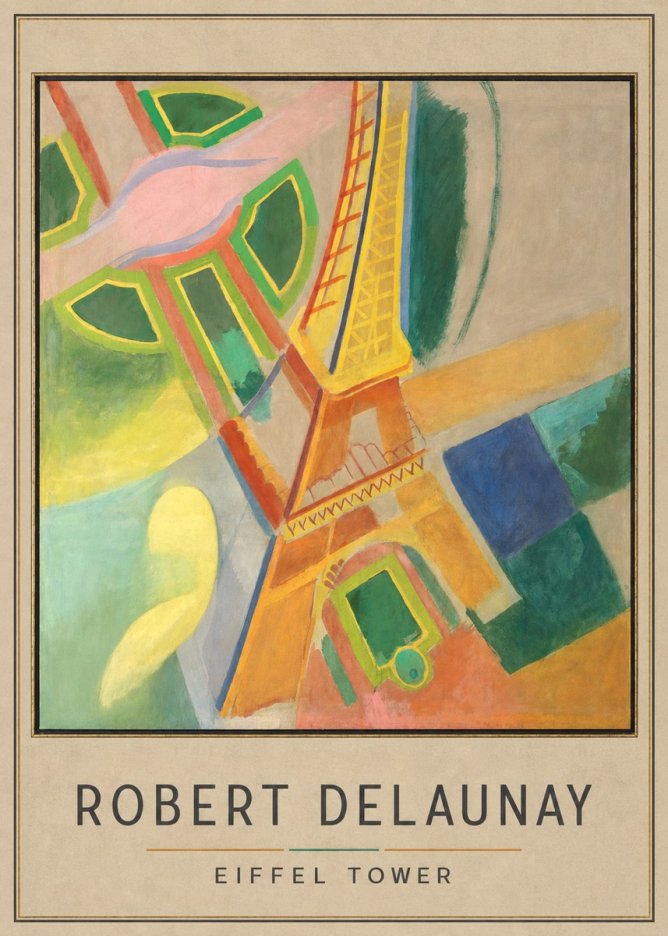 Robert Delaunay Eiffel Tower No3 - Juliste