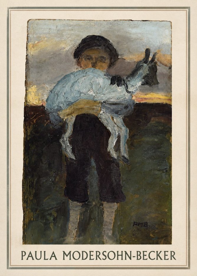 Paula Modersohn-Becker Boy with Goat No1 - Juliste